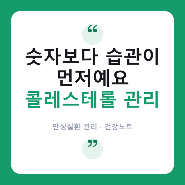 콜레스테롤 수치, ‘LDL·HDL·중성지방’ 제대로 읽는 법은?