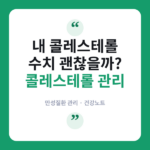 콜레스테롤 관리