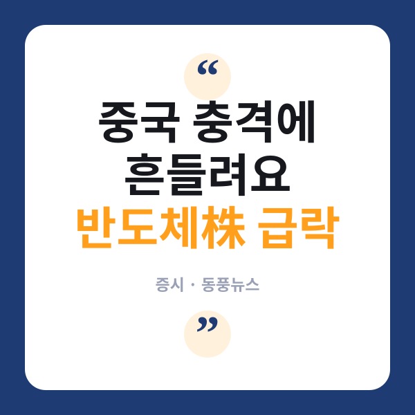 창신메모리 대공습에 삼전닉스 '와르르'…반도체 발목잡나