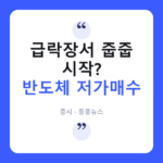 ‘검은 화요일’ 하루 만에…반도체 저가매수 나선 초고수들 반도체