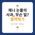 제니, 팬들 '실망' 반응에 눈물의 사과…빌보드도 주목한 블핑 10주년 논란 제니