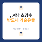 블룸버그 "한국, 반도체 기술유출 막으려 간첩법 강화" 반도체